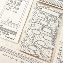 Journal Pages Letterpress Notecards Set - Let’s Travel