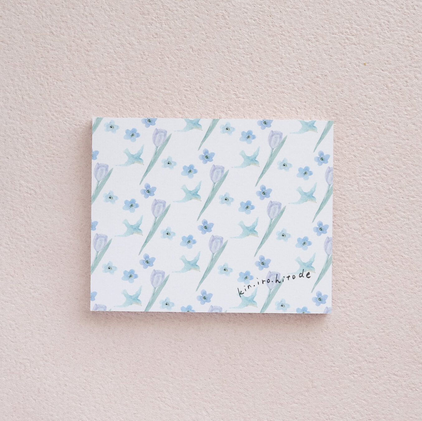 Kin.Iro.Hitode Notepad - Tea and Tulips