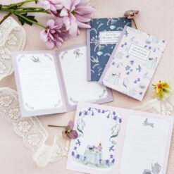 Kin.Iro.Hitode Message Cards - Violet Tea Party