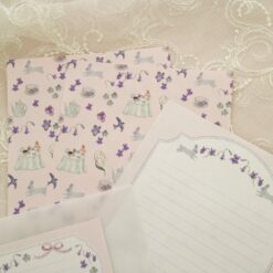 Kin.Iro.Hitode Letter Set - Violet Tea Party