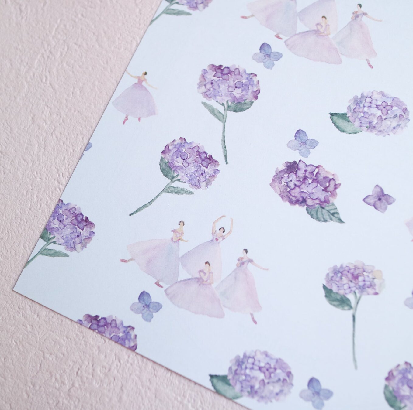 Kin.Iro.Hitode Letter Set - Ballet Dancers & Hyrdrangeas