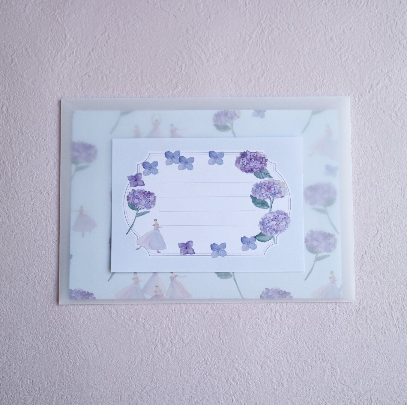 Kin.Iro.Hitode Letter Set - Ballet Dancers & Hyrdrangeas