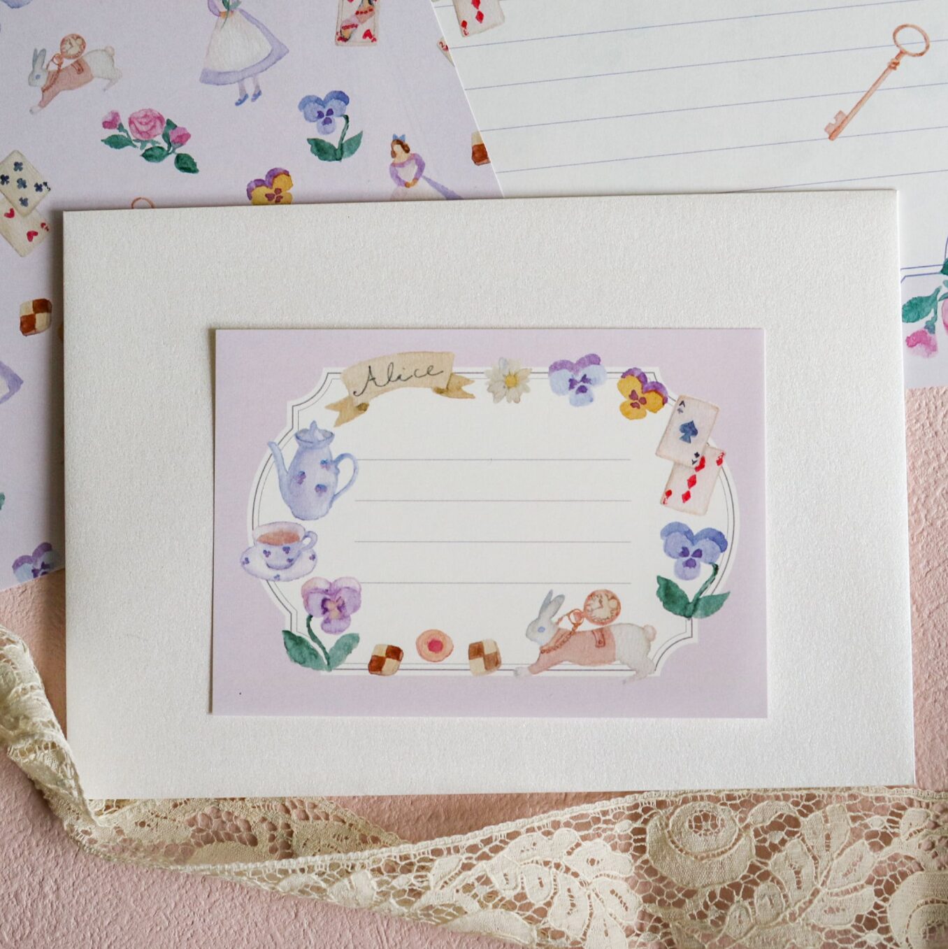 Kin.Iro.Hitode Letter Set - Alice in Wonderland