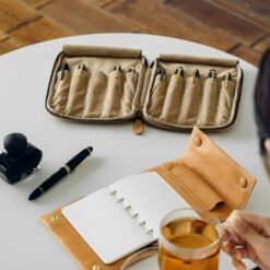&Liebe - 10 Pens Leather Zip Case