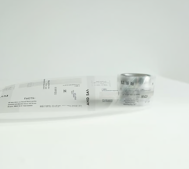 Yohaku Clear Roll Sticker - P-004 Seal Grey