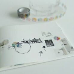 Yohaku Clear Roll Sticker - P-004 Seal Grey