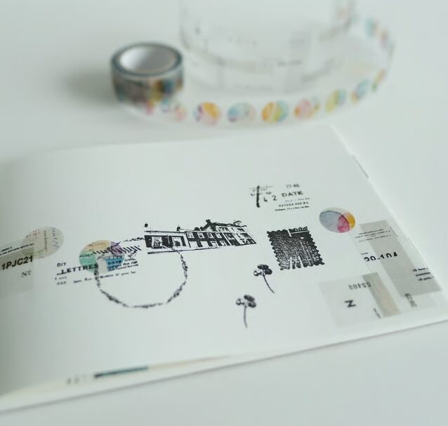 Yohaku Clear Roll Sticker - P-004 Seal Grey