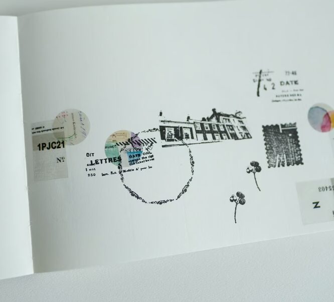 Yohaku Clear Roll Sticker - P-004 Seal Grey