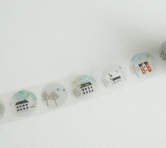 Yohaku Clear Roll Sticker P-002 - Itsukano Machikado