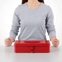 Toyo Steel Trunk Shape Toolbox T-320 Red