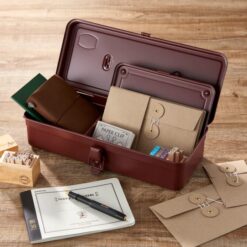 Toyo Steel Trunk Shape Toolbox T-190 Antique Brown