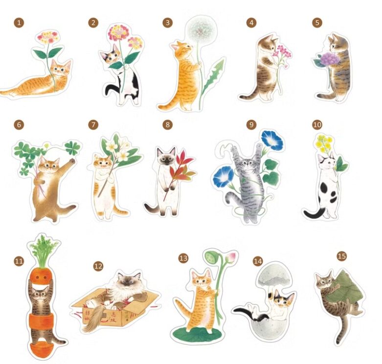Davidcookslove Vinyl Stickers - Flowers & Fruit