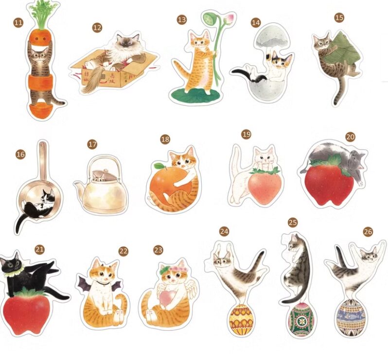 Davidcookslove Vinyl Stickers - Flowers & Fruit