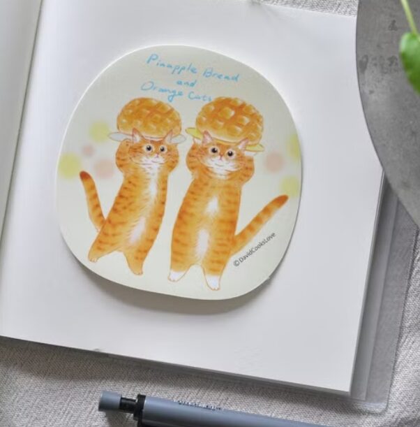 Davidcookslove Vinyl Stickers - Cats & Food Set 2