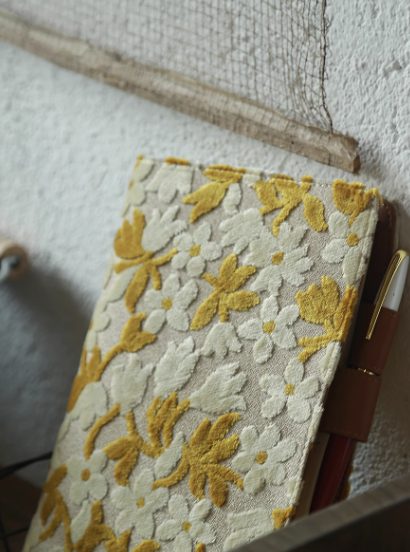 Hobonichi-Style A6 Notebook Cover - Vintage Flowers - Image 3
