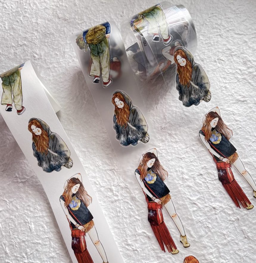 DingDing Girls Tape A27 (washi or PET) - Image 9