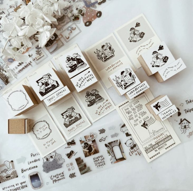Rabch.jpg x Journal Pages Rubber Stamps - On a Journey - Image 2