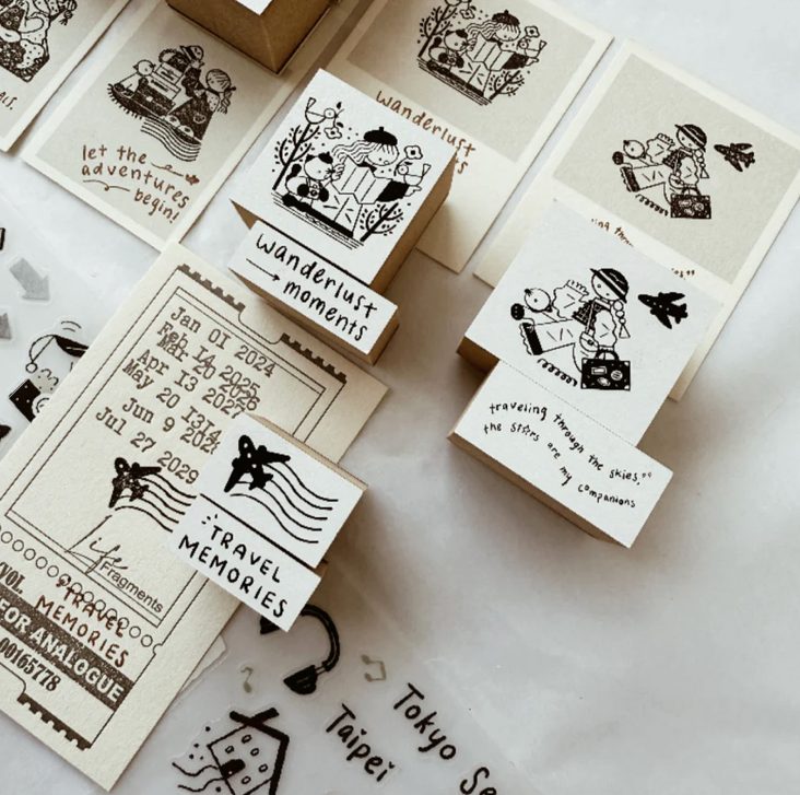 Rabch.jpg x Journal Pages Rubber Stamps - On a Journey