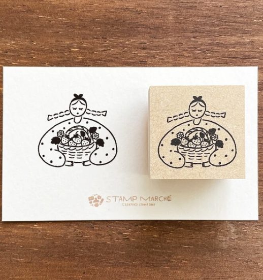 Stamp Marché Rubber Stamps - Strawberries