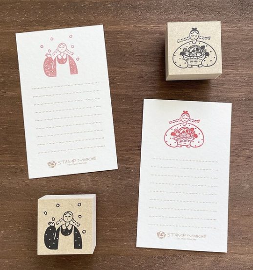 Stamp Marché Rubber Stamps - Strawberries