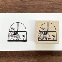 Stamp Marché Rubber Stamps - Reading by the Window