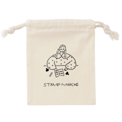 Stamp Marché Small Drawstring Bag
