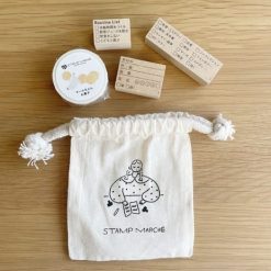 Stamp Marché Small Drawstring Bag