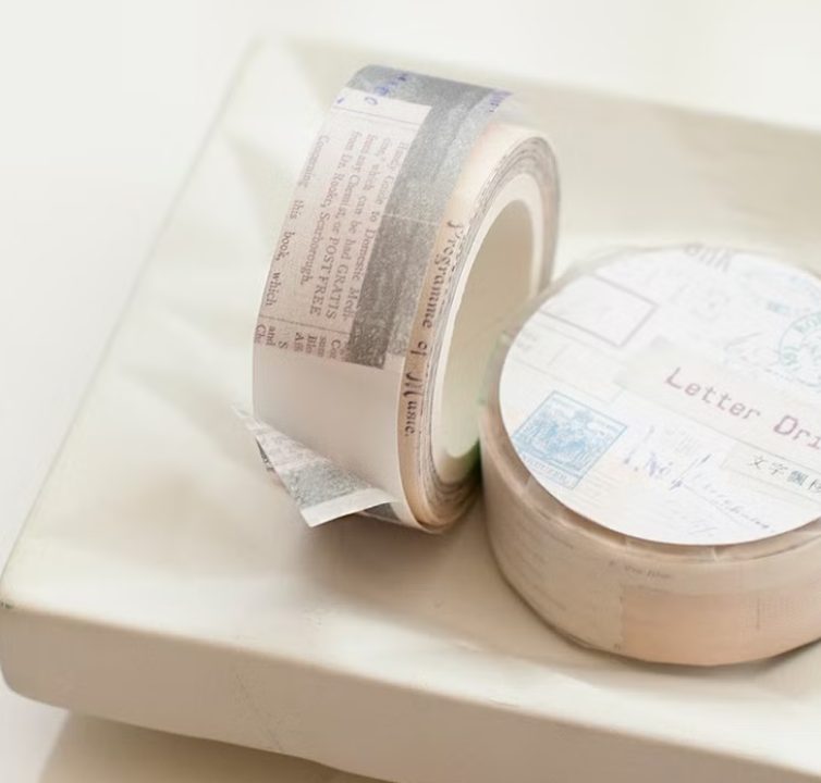 MU Sectioned Washi Tape - Letter Drift