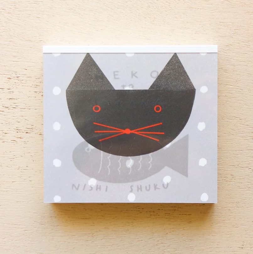 Cozyca Nishi Shuku Memo Block - Neko to Sakana