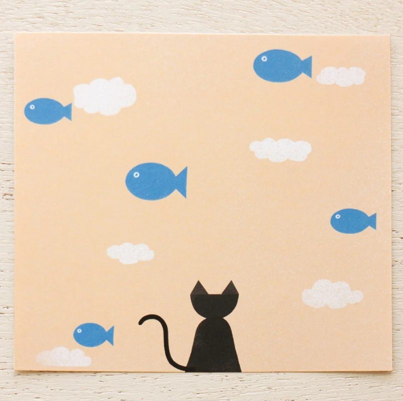 Cozyca Nishi Shuku Memo Block - Neko to Sakana