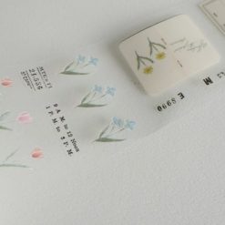 Yohaku Die-Cut Clear Roll Sticker - P-009 Garden