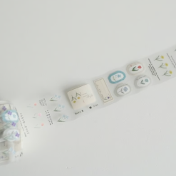 Yohaku Die-Cut Clear Roll Sticker - P-009 Garden
