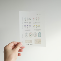 Yohaku Die-Cut Clear Roll Sticker - P-009 Garden