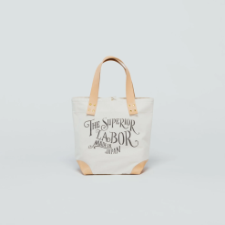The Superior Labor Canvas Market Bag With Natural Leather