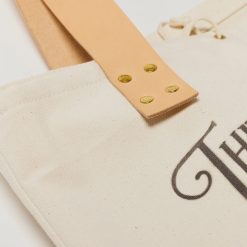 The Superior Labor Canvas Market Bag With Natural Leather