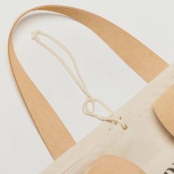 The Superior Labor Canvas Market Bag With Natural Leather