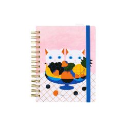 KITTA Hitotoki Notebook Passport Size - Cats & Fruit
