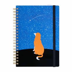 KITTA Hitotoki Notebook - Dog & Starry Sky