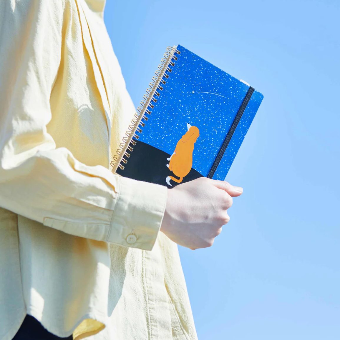 KITTA Hitotoki Notebook - Dog & Starry Sky