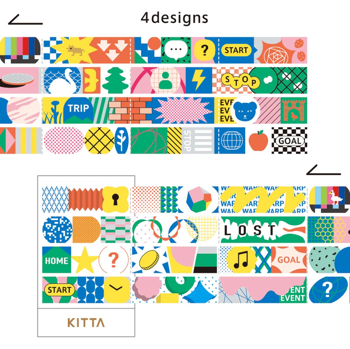 KITTA Washi Stickers - Jabara