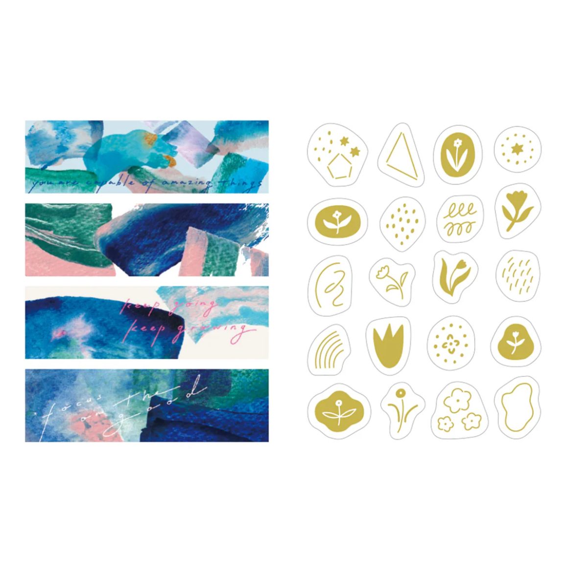 KITTA Washi Stickers - Collage Message