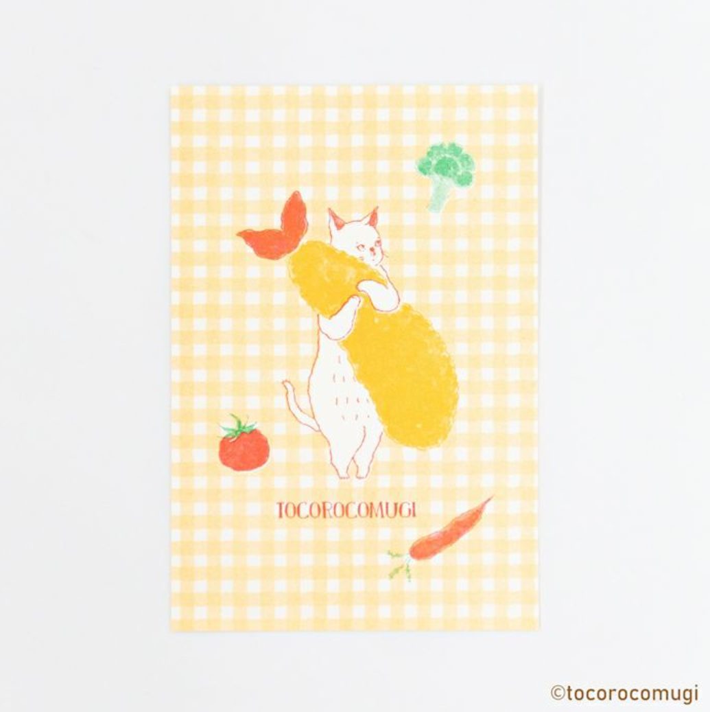 Furukawa Paper Tocoro Comugi Postcard - Picnic