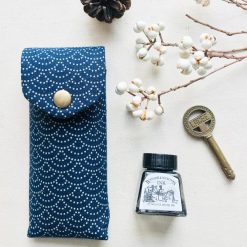 Kyoku Haku 2 Hard Pen Case - Seigaiha