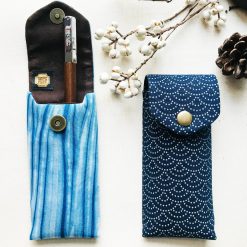 Kyoku Haku 2 Hard Pen Case - Seigaiha