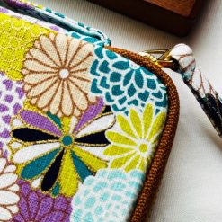 Kyoku Haku Dahlia Double Opening Zipped 10-Pen Case