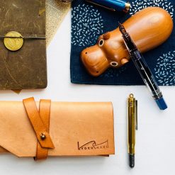 Kyoku Haku Little Hippo Wooden Pen Rest