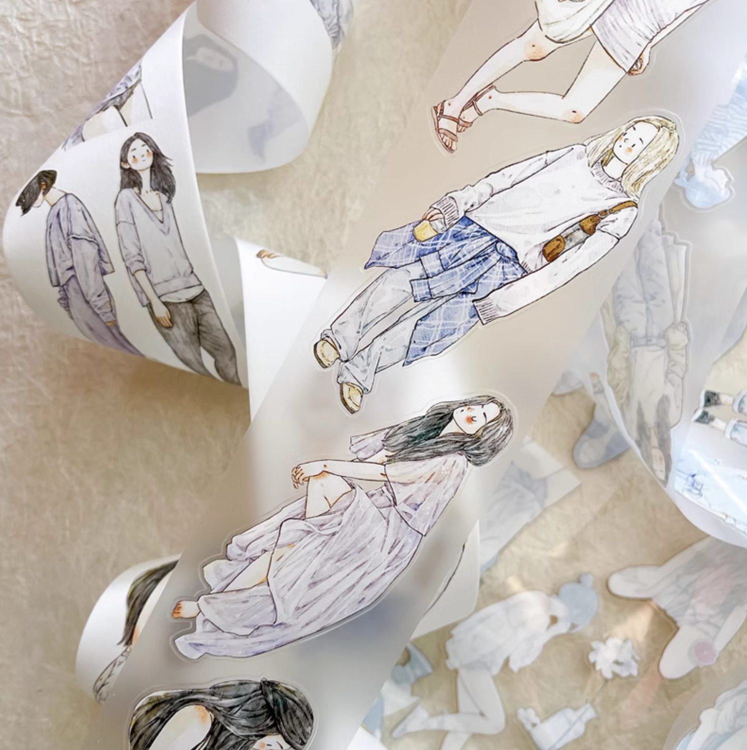 DingDing Girls Kiss-Cut Matte PET Tape - 37