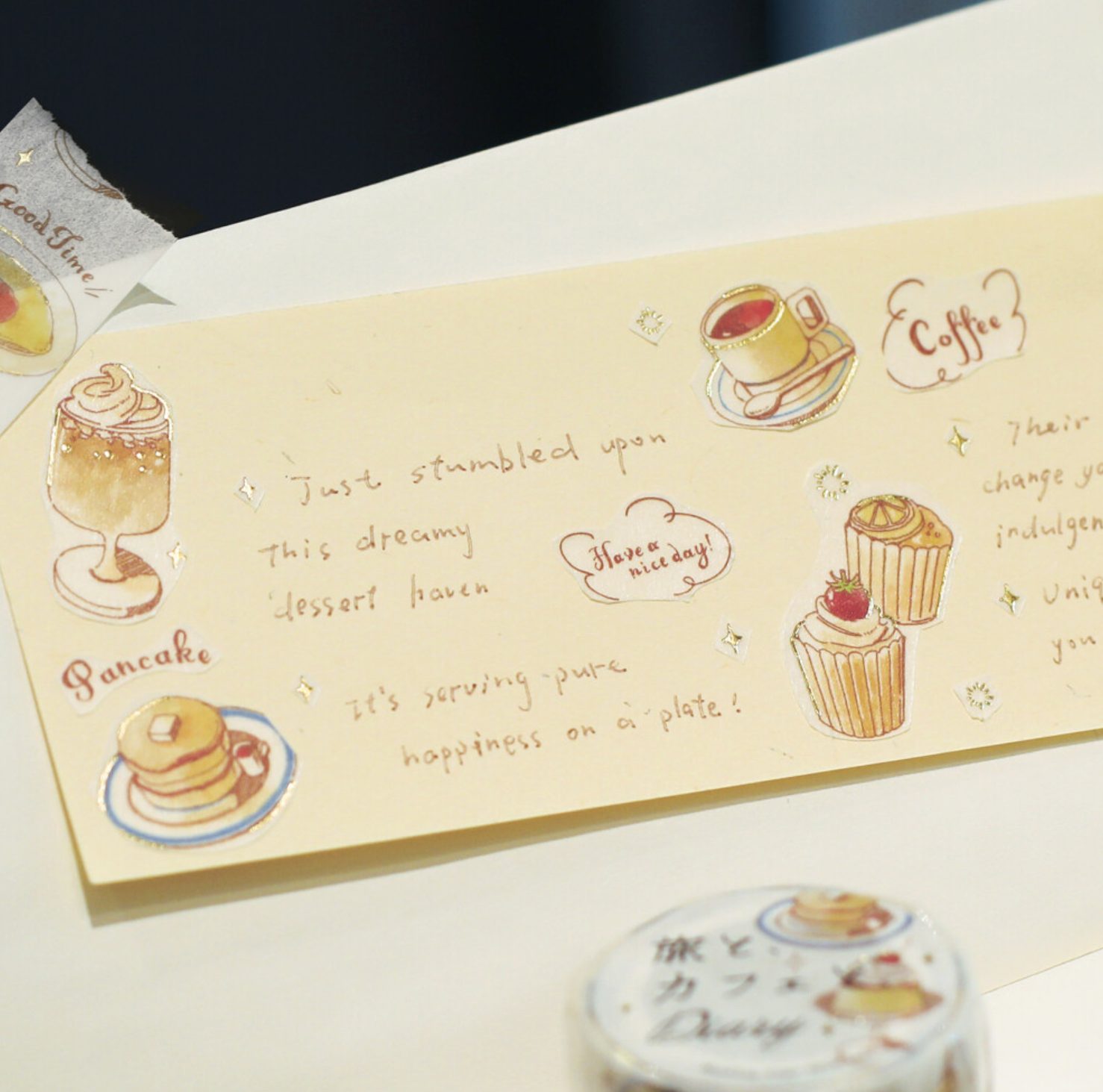 BGM Washi Tape - Dairy Honey