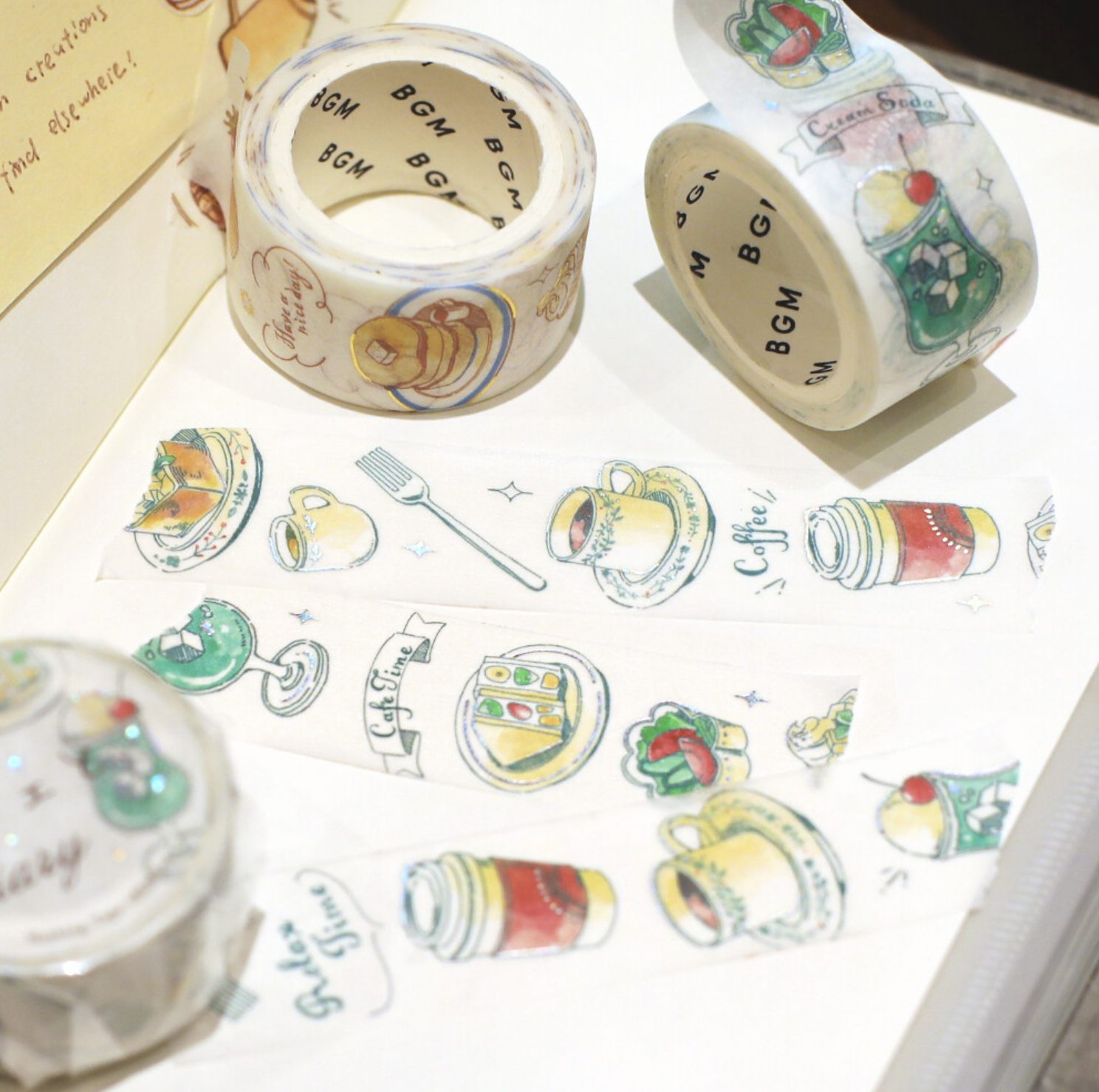 BGM Washi Tape - Dairy Mint
