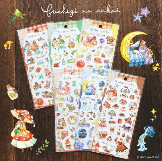 Mind Wave Fushigi na Sekai Stickers (6 designs)